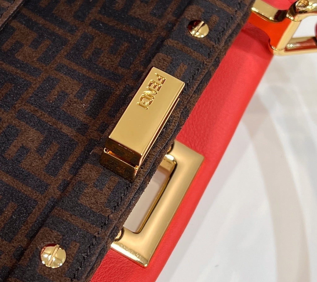 FENDI Peekaboo Classic Leather Handbag