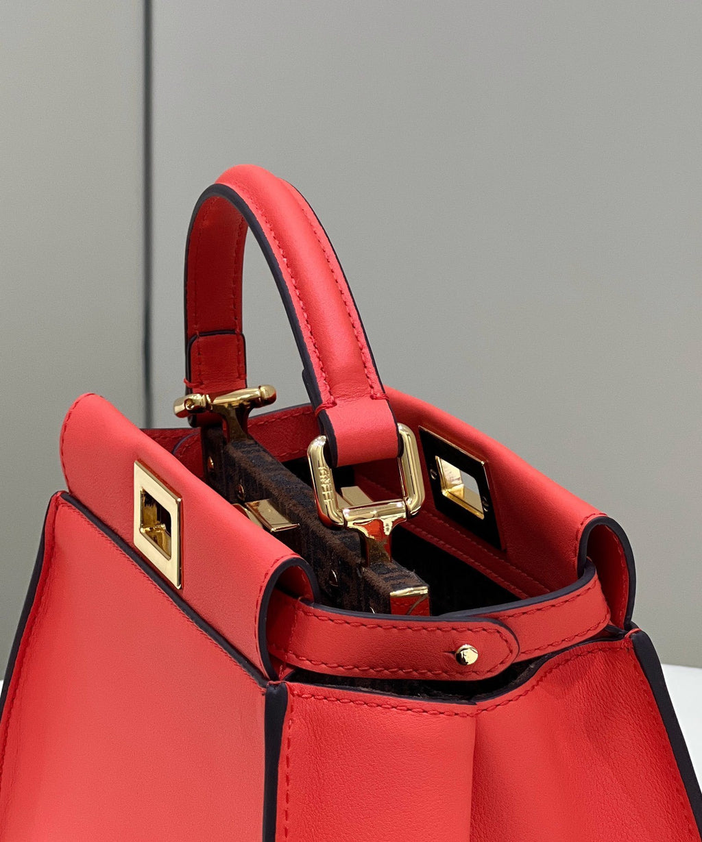 FENDI Peekaboo Classic Leather Handbag