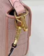 FENDI Baguette FF Embroidered Canvas Bag