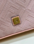 FENDI Baguette FF Embroidered Canvas Bag
