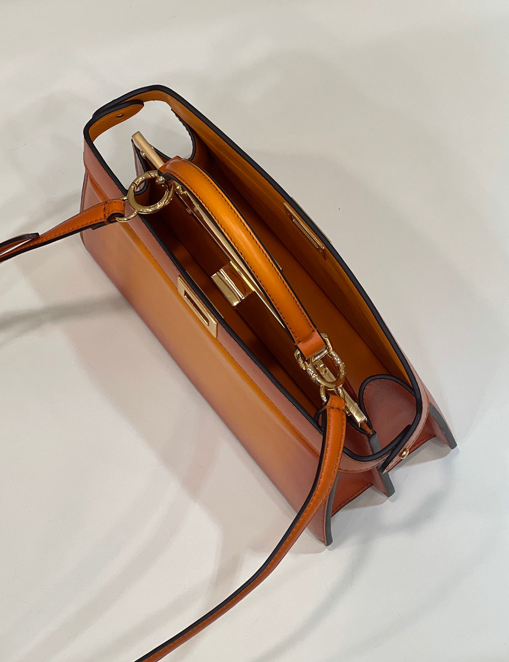 FENDI Peekaboo I See You Gradient Leather Bag