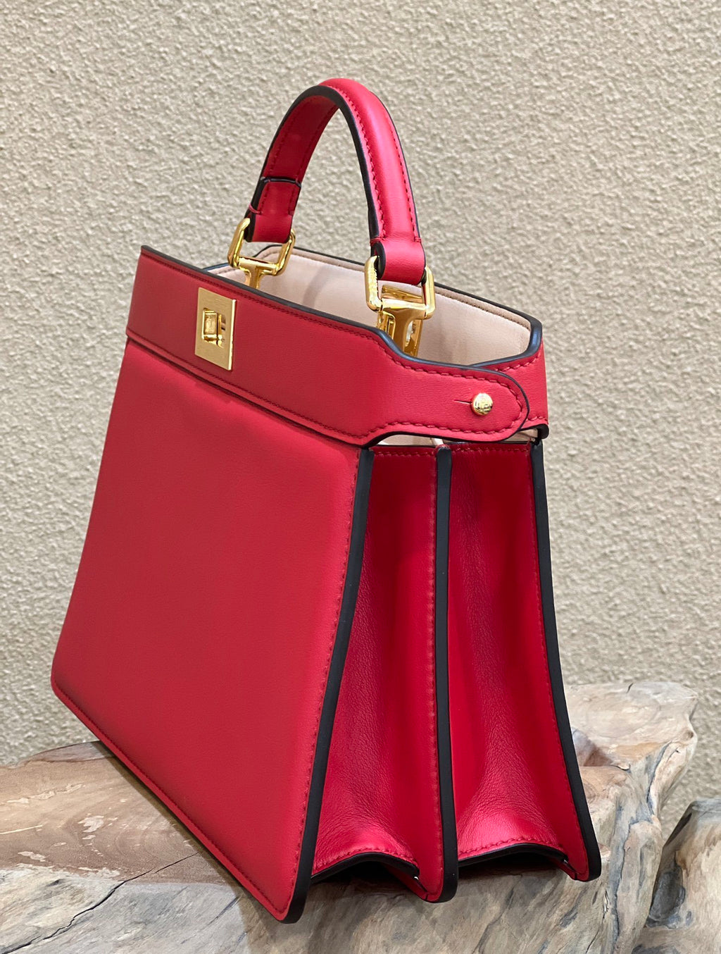 FENDI Peekaboo I See U Medium Leather Handbag