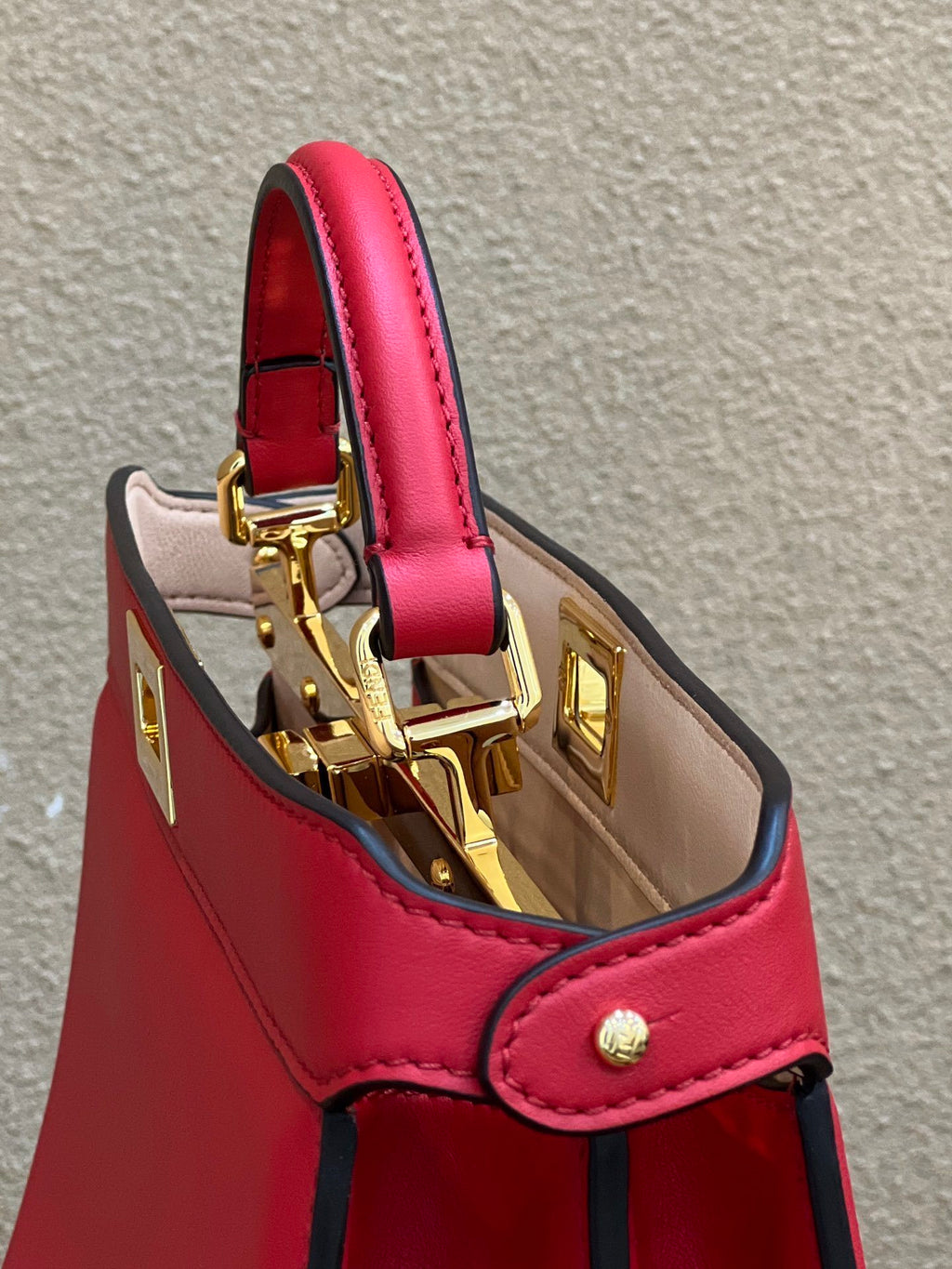 FENDI Peekaboo I See U Medium Leather Handbag