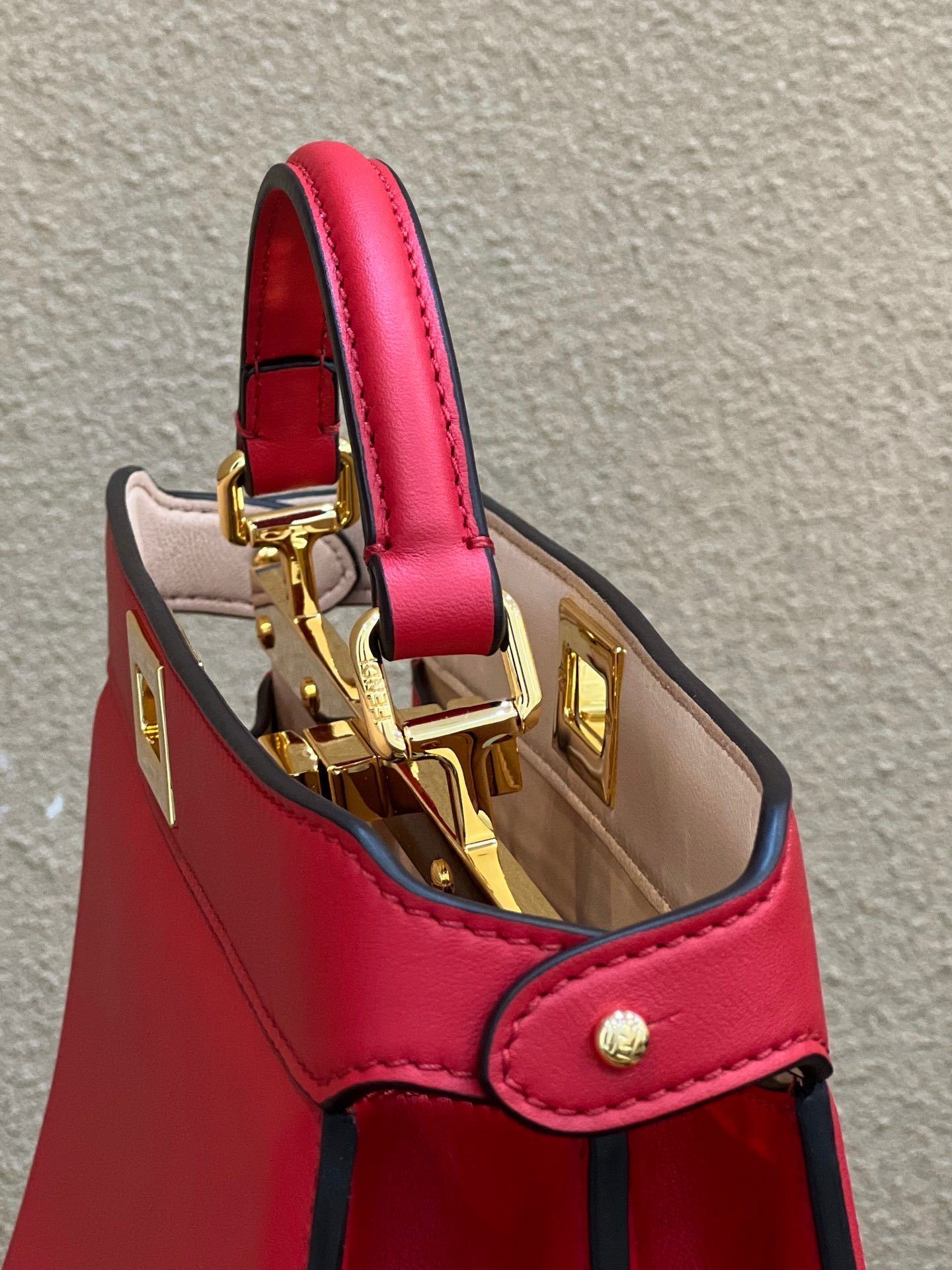 FENDI Peekaboo I See U Medium Leather Handbag