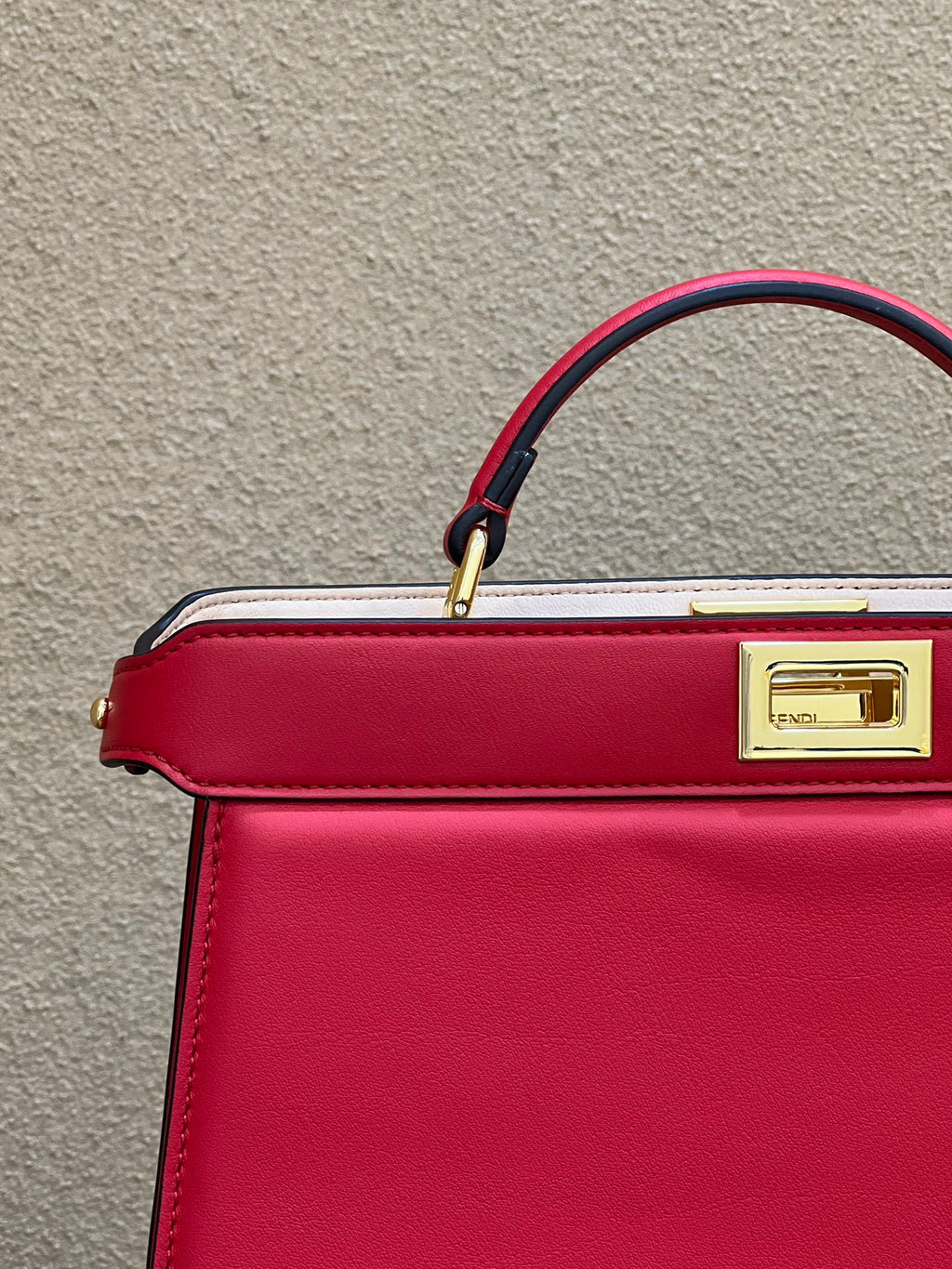 FENDI Peekaboo I See U Medium Leather Handbag