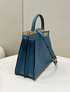 FENDI Peekaboo I See U Large Leather Handbag