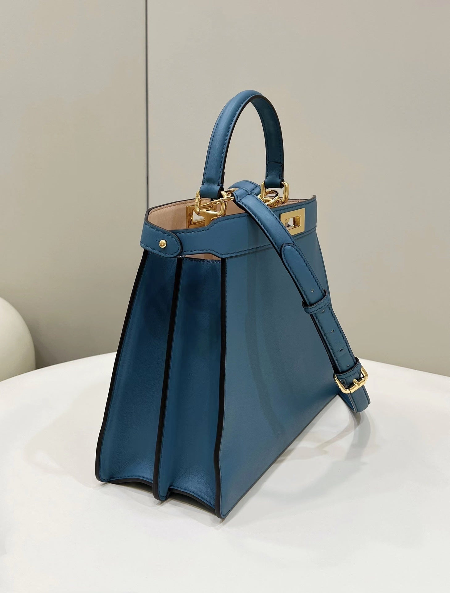 FENDI Peekaboo I See U Large Leather Handbag