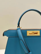 FENDI Peekaboo I See U Large Leather Handbag