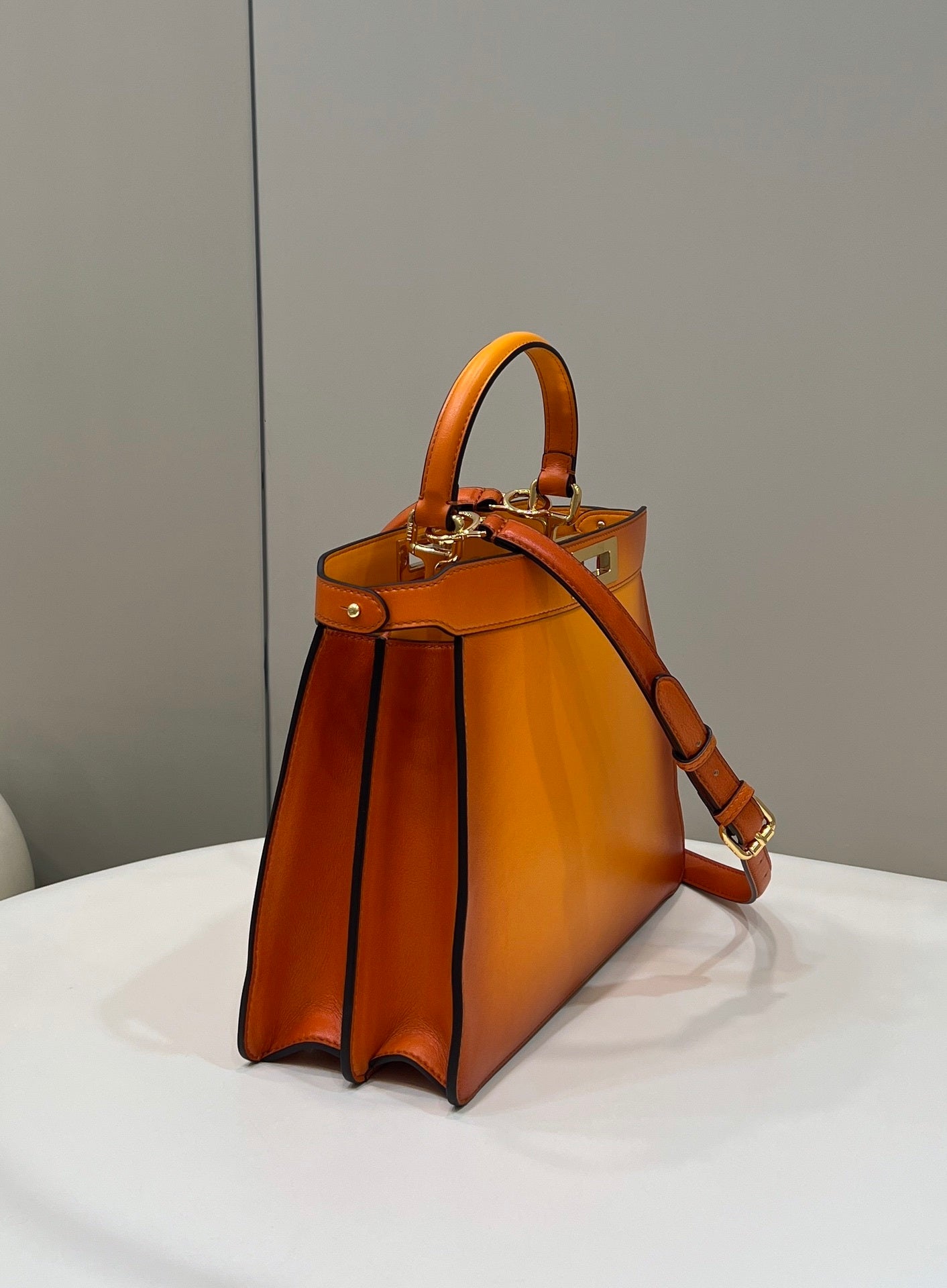 FENDI Peekaboo I See You Gradient Leather Handbag