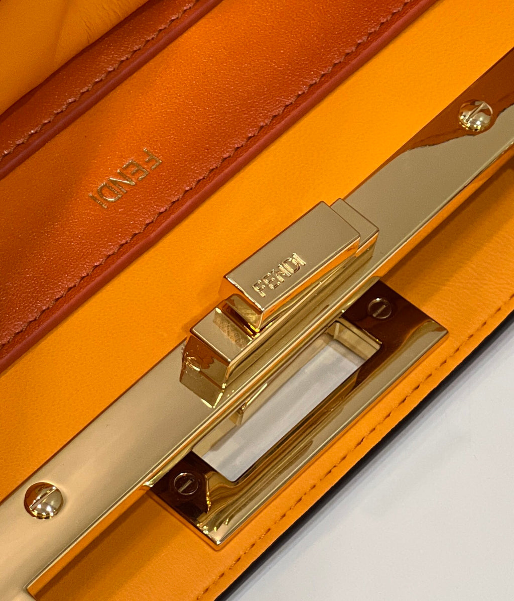 FENDI Peekaboo I See You Gradient Leather Handbag