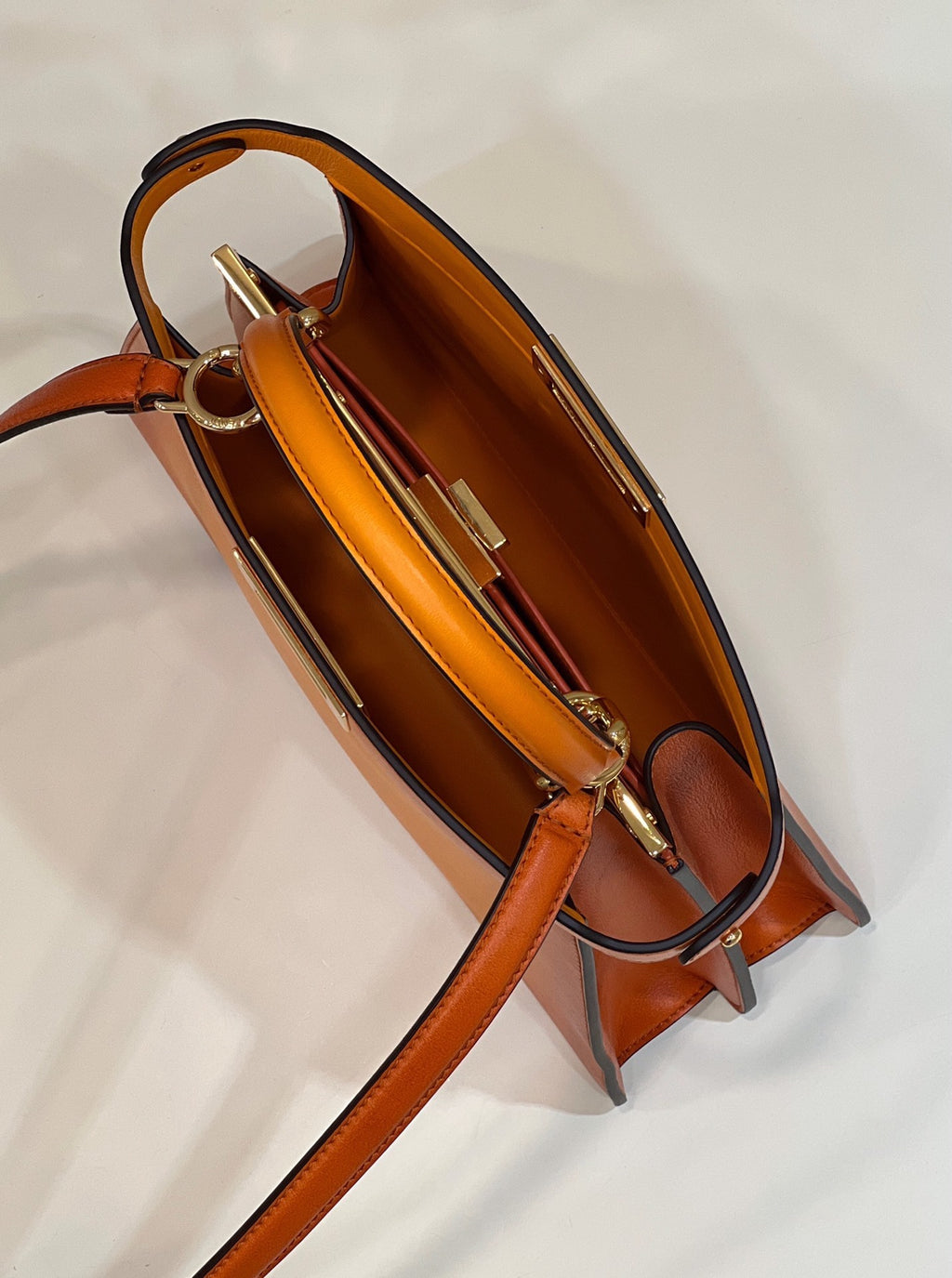 FENDI Peekaboo I See You Gradient Leather Handbag