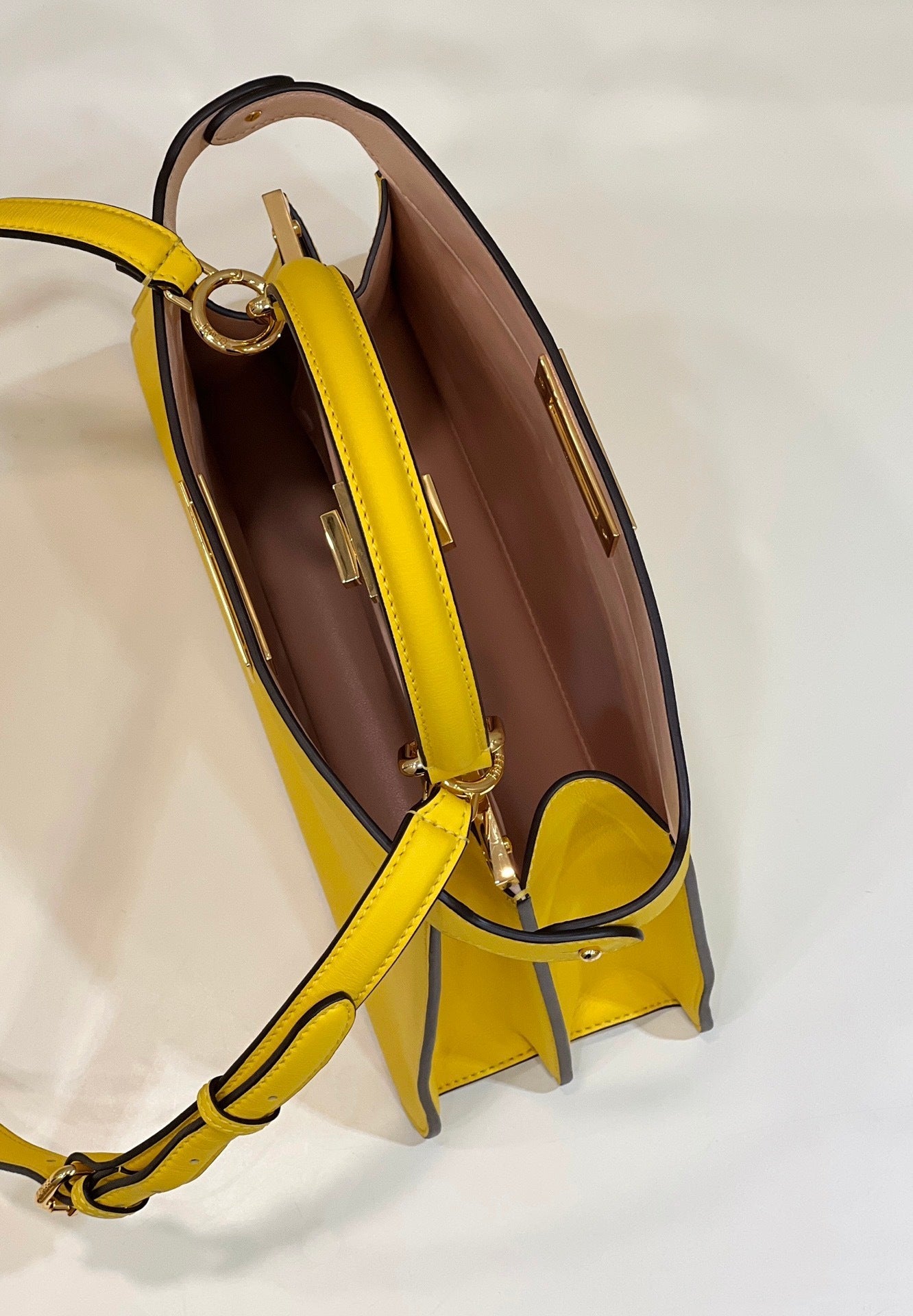FENDI Peekaboo I See U Medium Leather Handbag