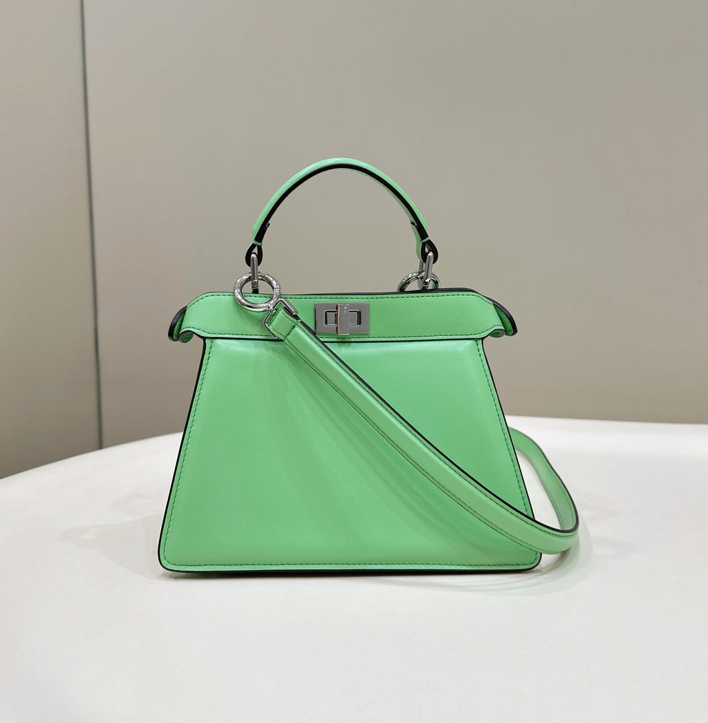 FENDI Peekaboo I See U Petite Leather Handbag