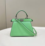 FENDI Peekaboo I See U Petite Leather Handbag