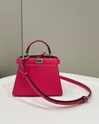 FENDI Peekaboo I See U Petite Leather Handbag