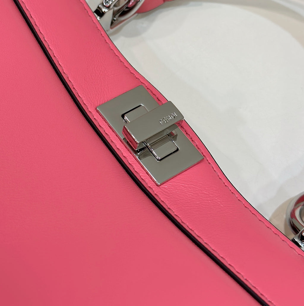 FENDI Peekaboo I See U Petite Leather Handbag