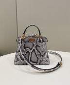 FENDI Peekaboo I See U Petite Snakeskin Bag