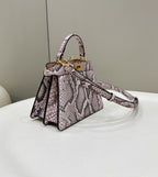 FENDI Peekaboo I See U Petite Snakeskin Bag