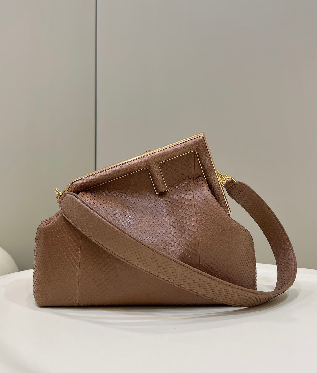 FENDI First Large Leather Handbag