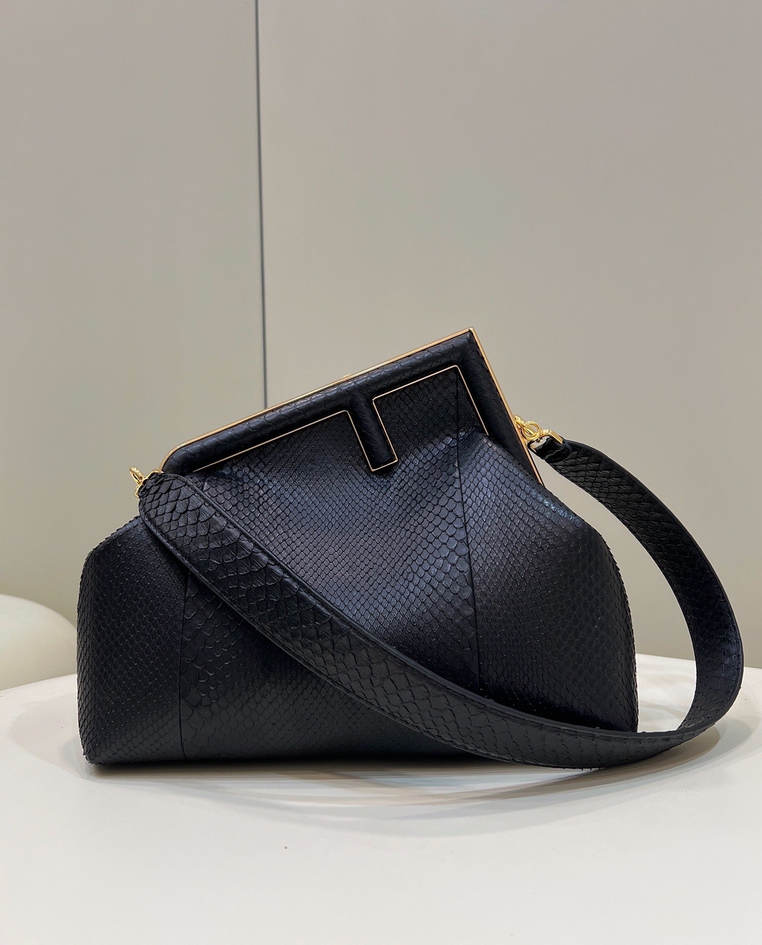 FENDI First Large Leather Handbag