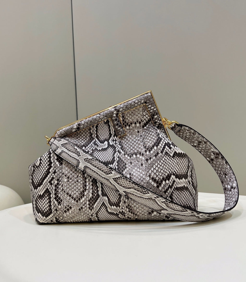 FENDI First Large Leather Handbag