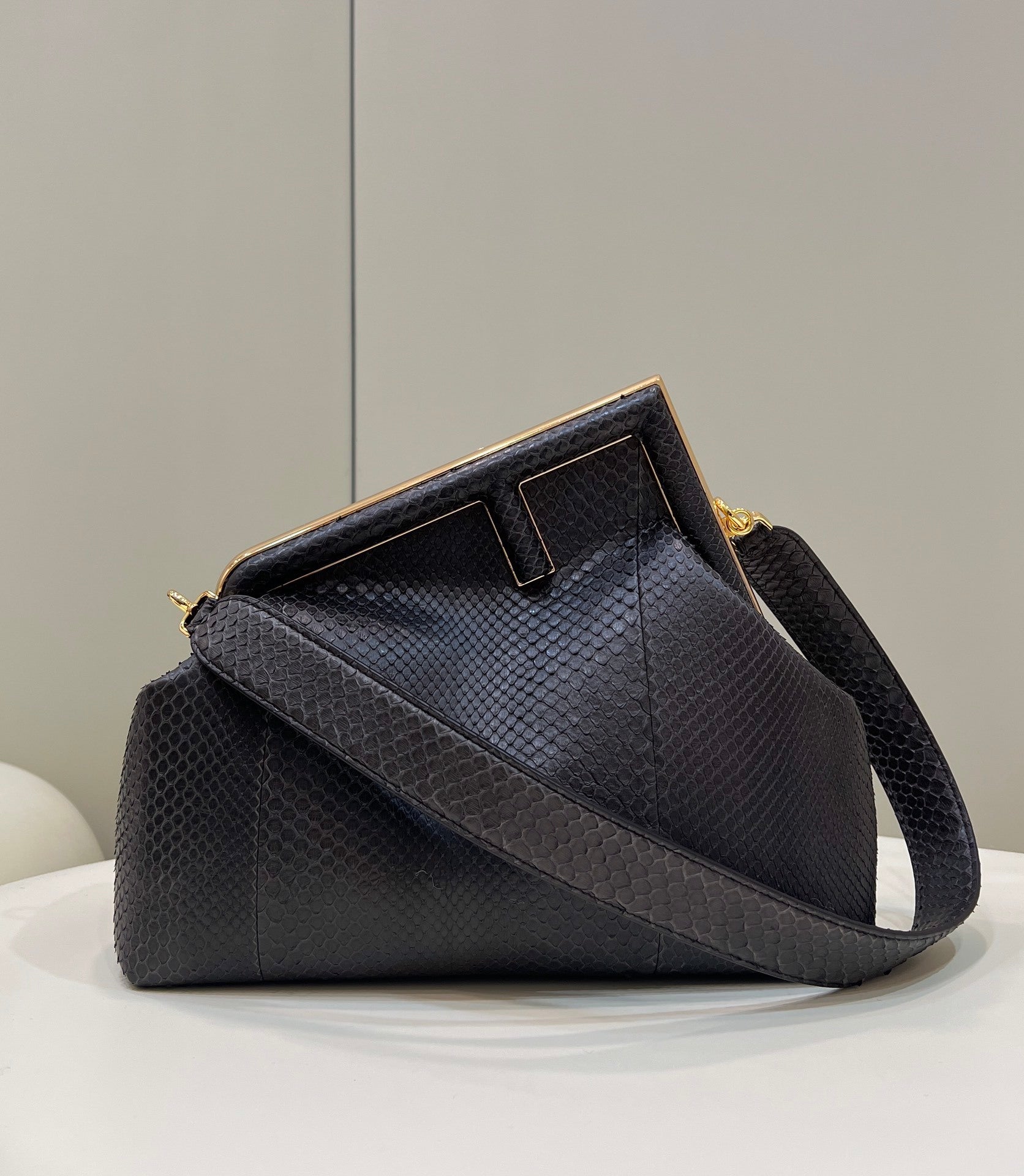 FENDI First Large Leather Handbag