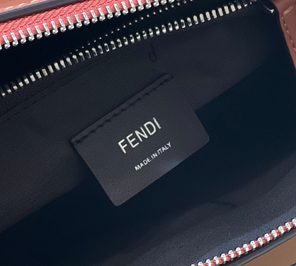 FENDI Degradé Calfskin Boston Handbag
