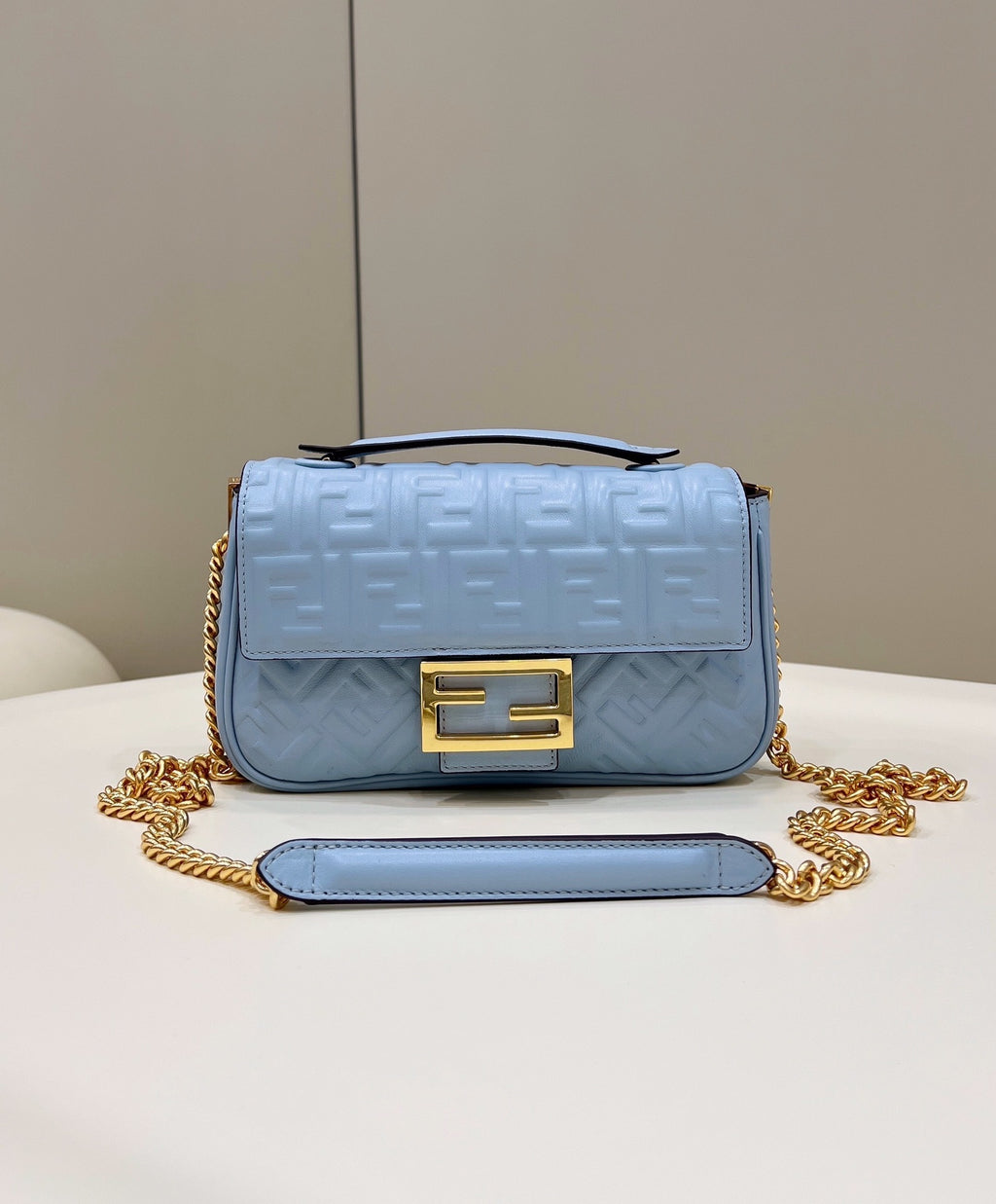 FENDI Embossed Baguette Bag