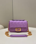 FENDI Embossed Baguette Bag