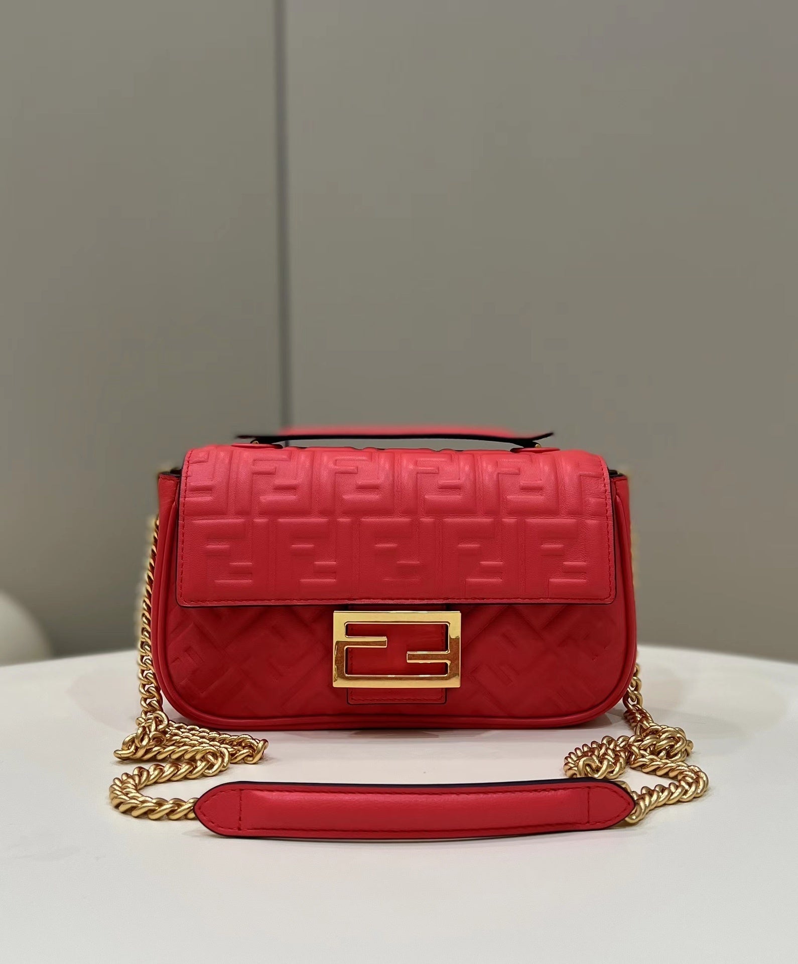 FENDI Embossed Baguette Bag