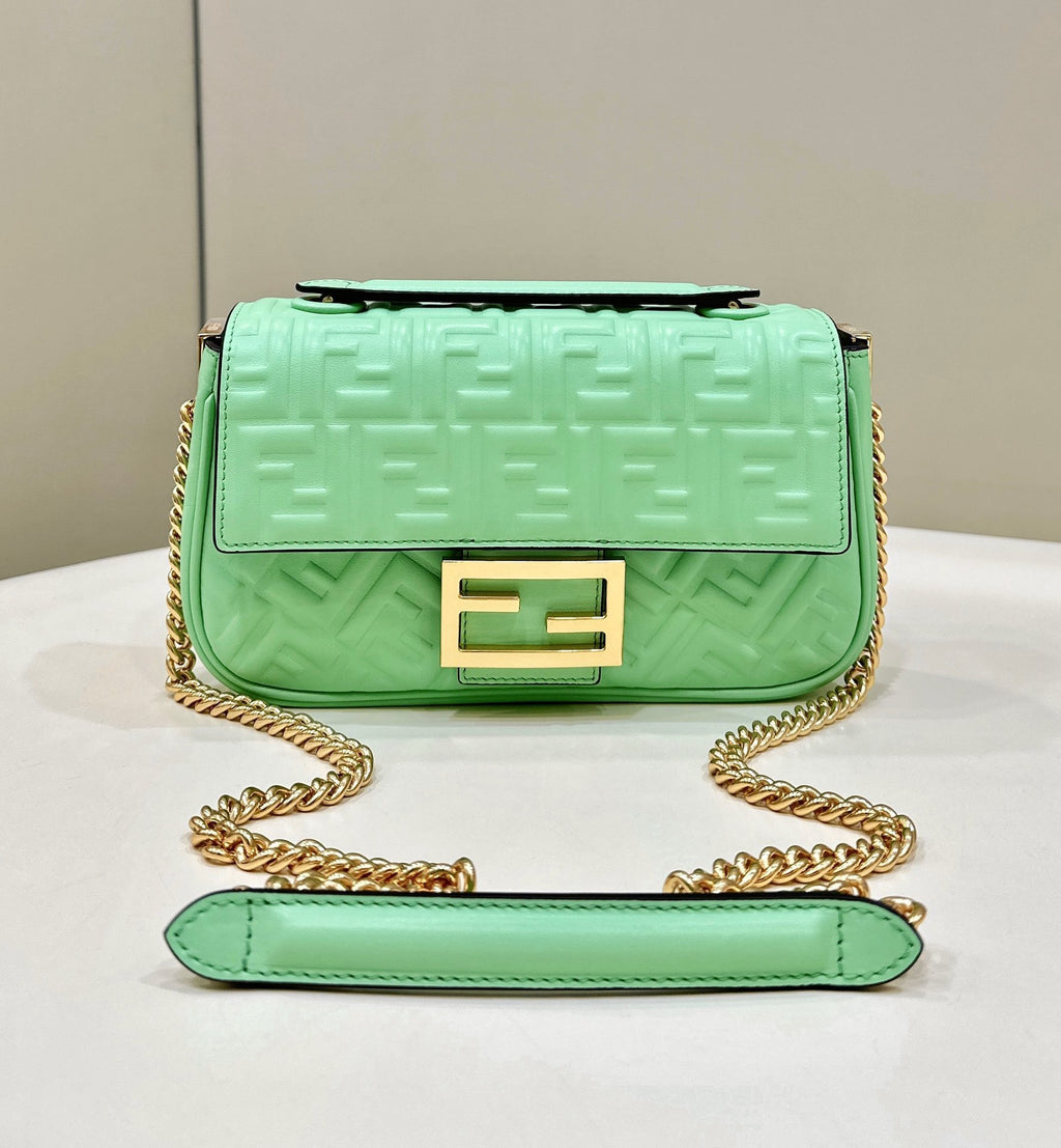 FENDI Embossed Baguette Bag