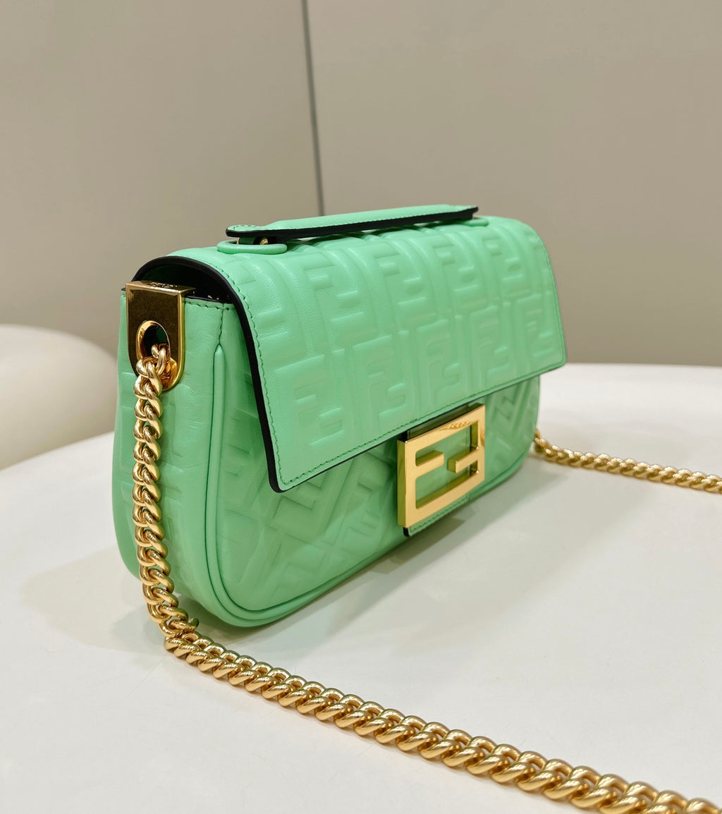 FENDI Embossed Baguette Bag