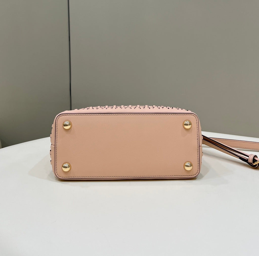 FENDI Iconic Peekaboo Small Woven Lambskin