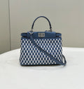 FENDI Iconic Peekaboo Small Woven Calfskin