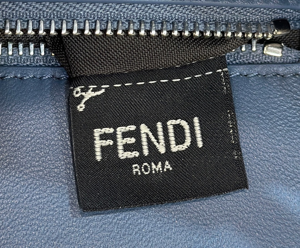 FENDI Iconic Peekaboo Small Woven Calfskin