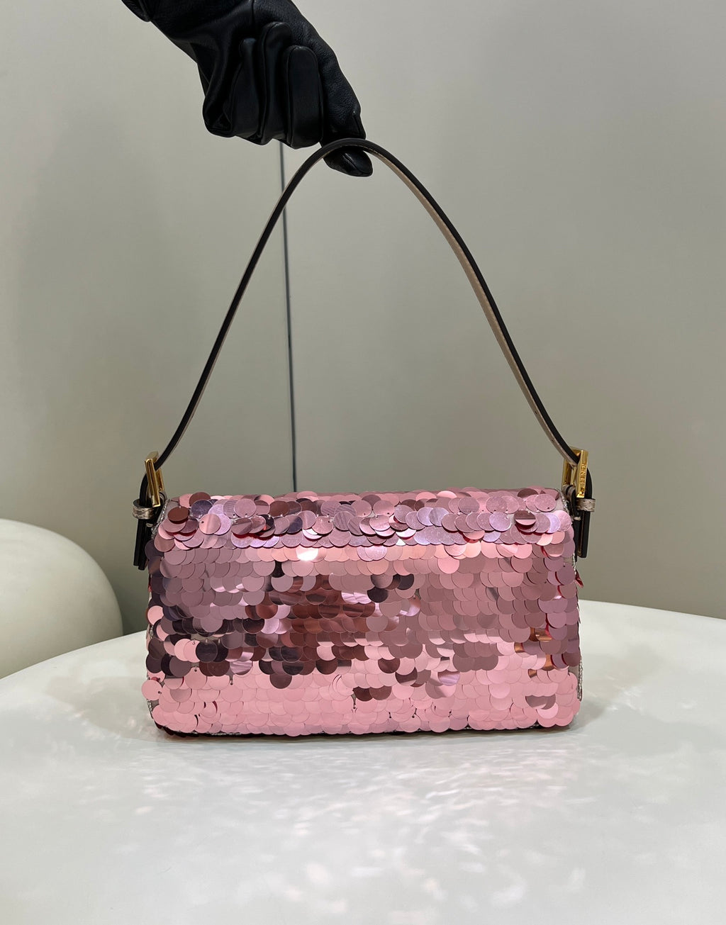 FENDI Sequin Baguette Underarm Bag