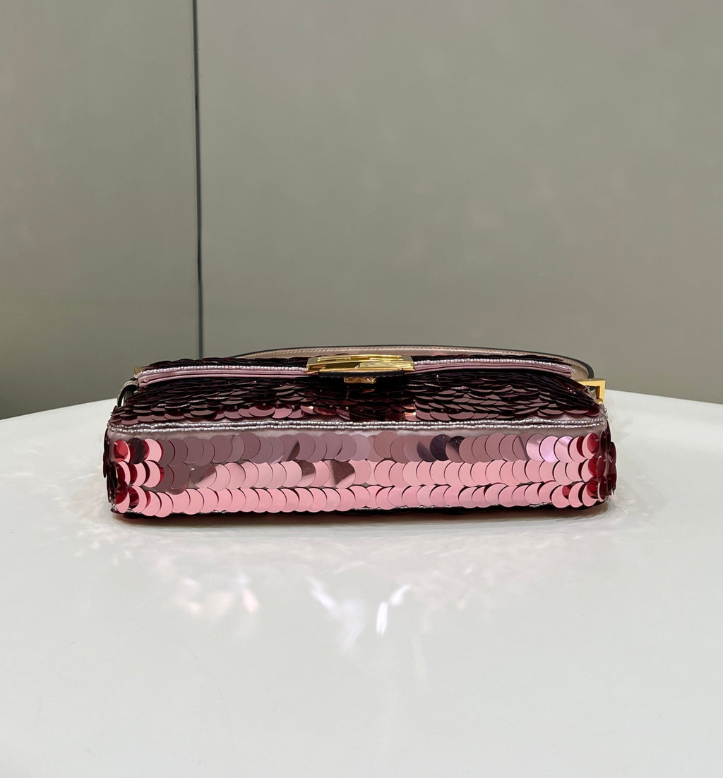 FENDI Sequin Baguette Underarm Bag