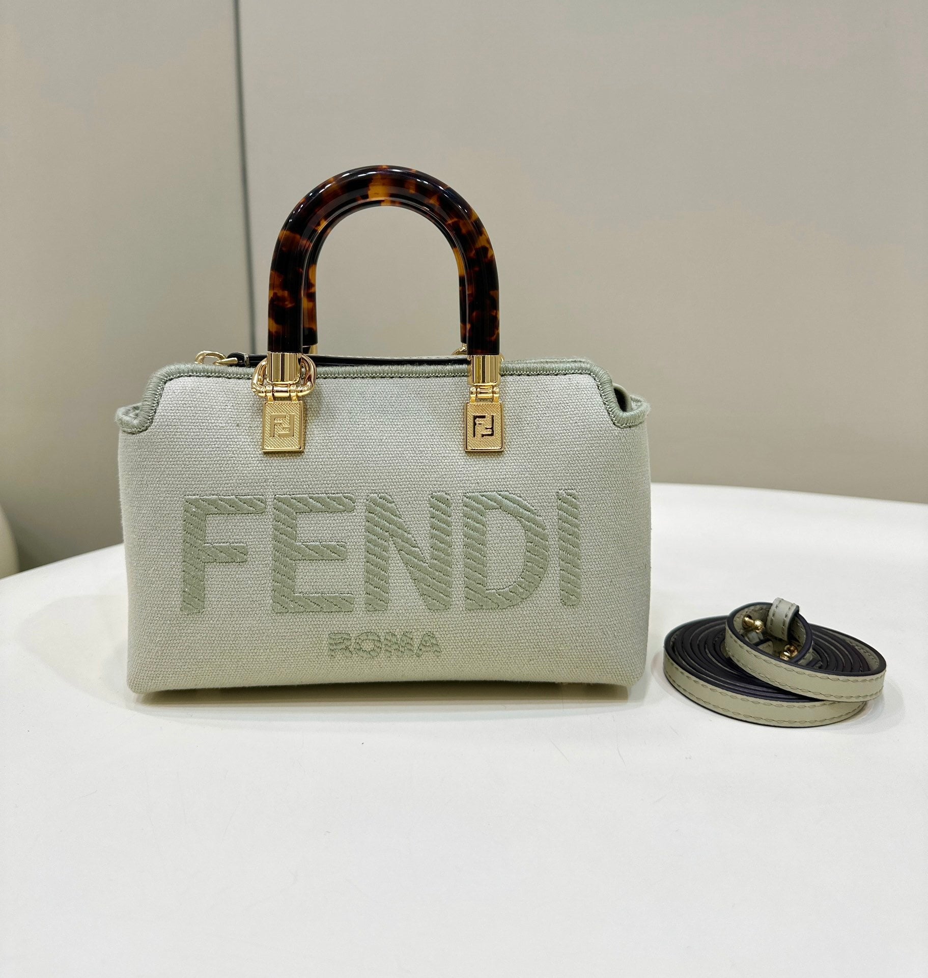 FENDI Iconic By The Way Mini Boston Handbag