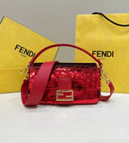 FENDI Sequin Baguette Underarm Bag