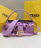 FENDI Sequin Baguette Underarm Bag