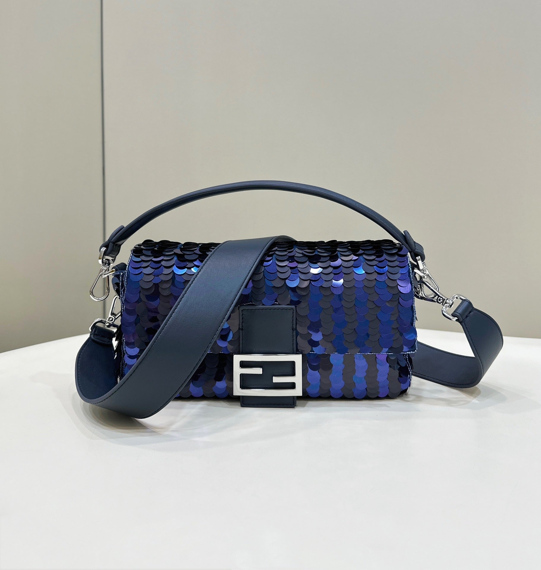 FENDI Sequin Baguette Underarm Bag