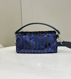 FENDI Sequin Baguette Underarm Bag