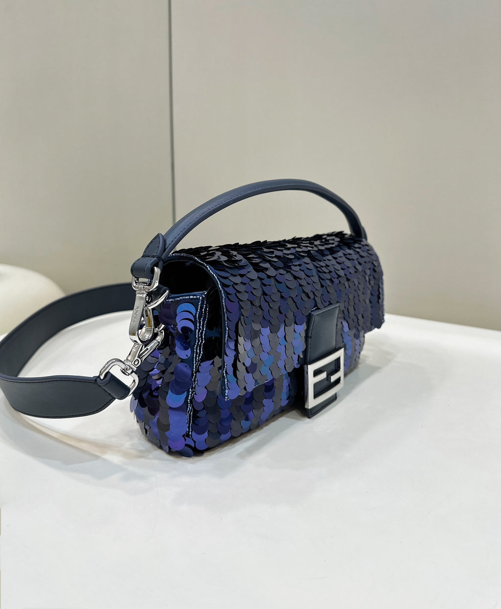 FENDI Sequin Baguette Underarm Bag