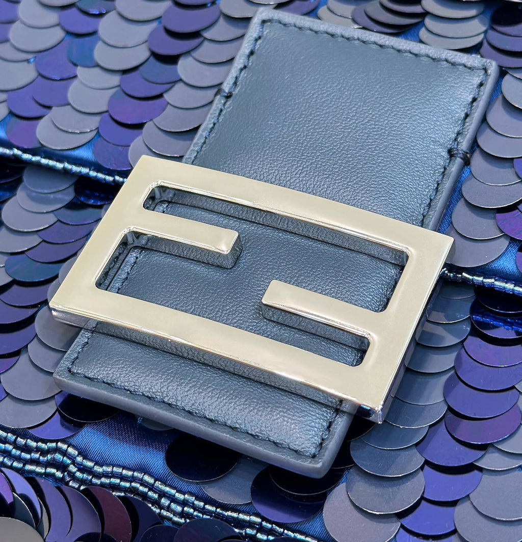 FENDI Sequin Baguette Underarm Bag