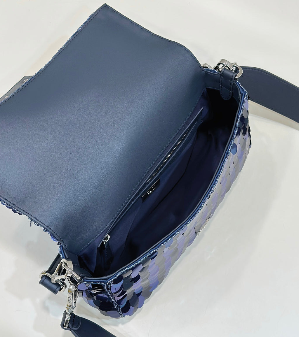 FENDI Sequin Baguette Underarm Bag