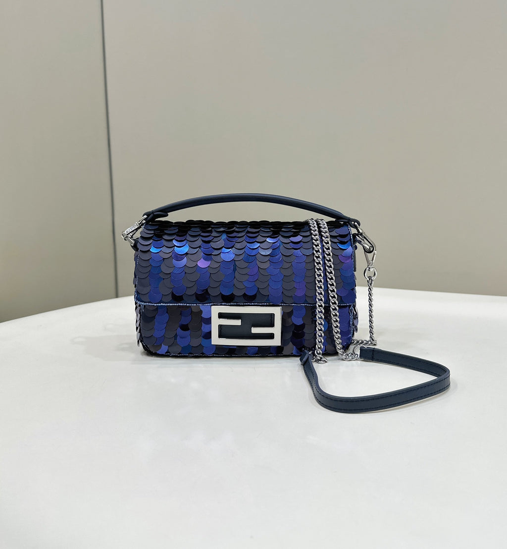 FENDI Mini Sequin Baguette Bag