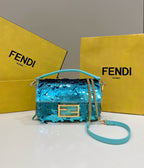 FENDI Mini Sequin Baguette Bag