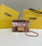 FENDI Mini Sequin Baguette Bag