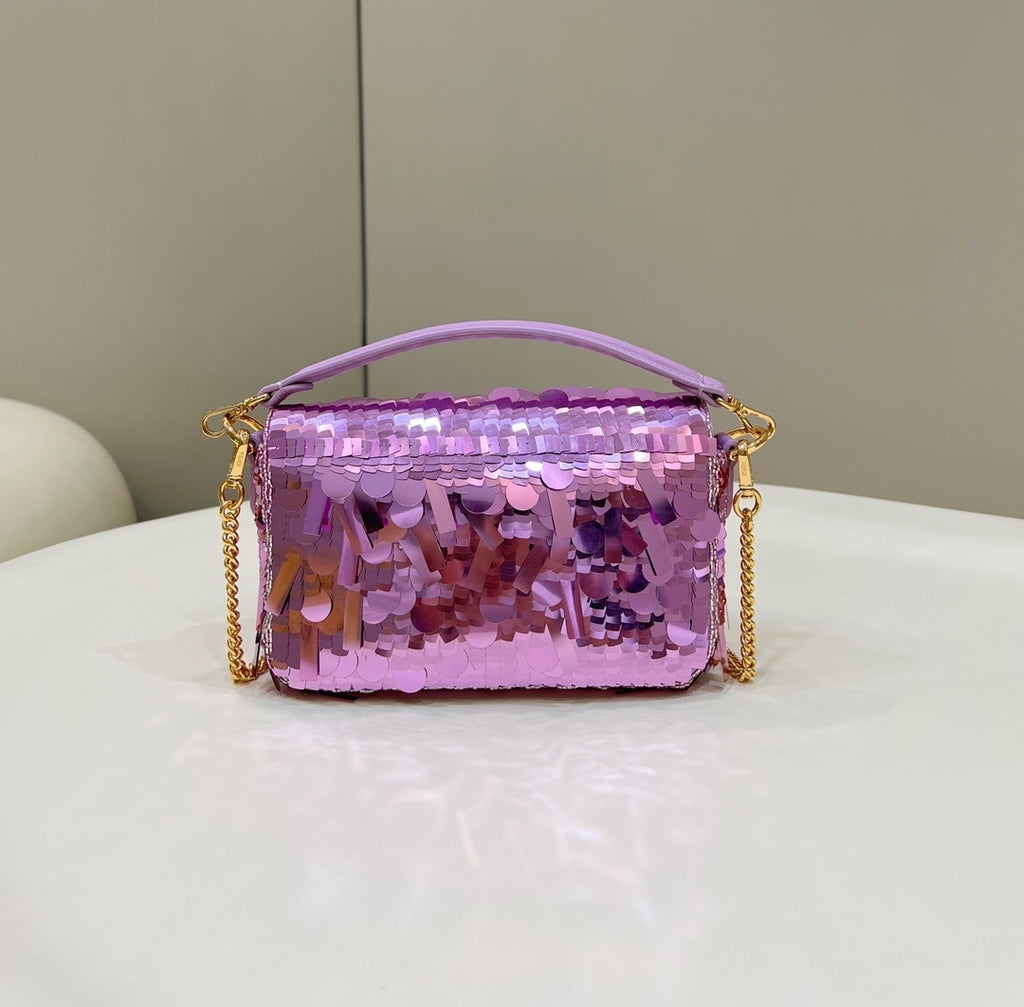 FENDI Mini Sequin Baguette Bag