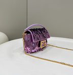 FENDI Mini Sequin Baguette Bag